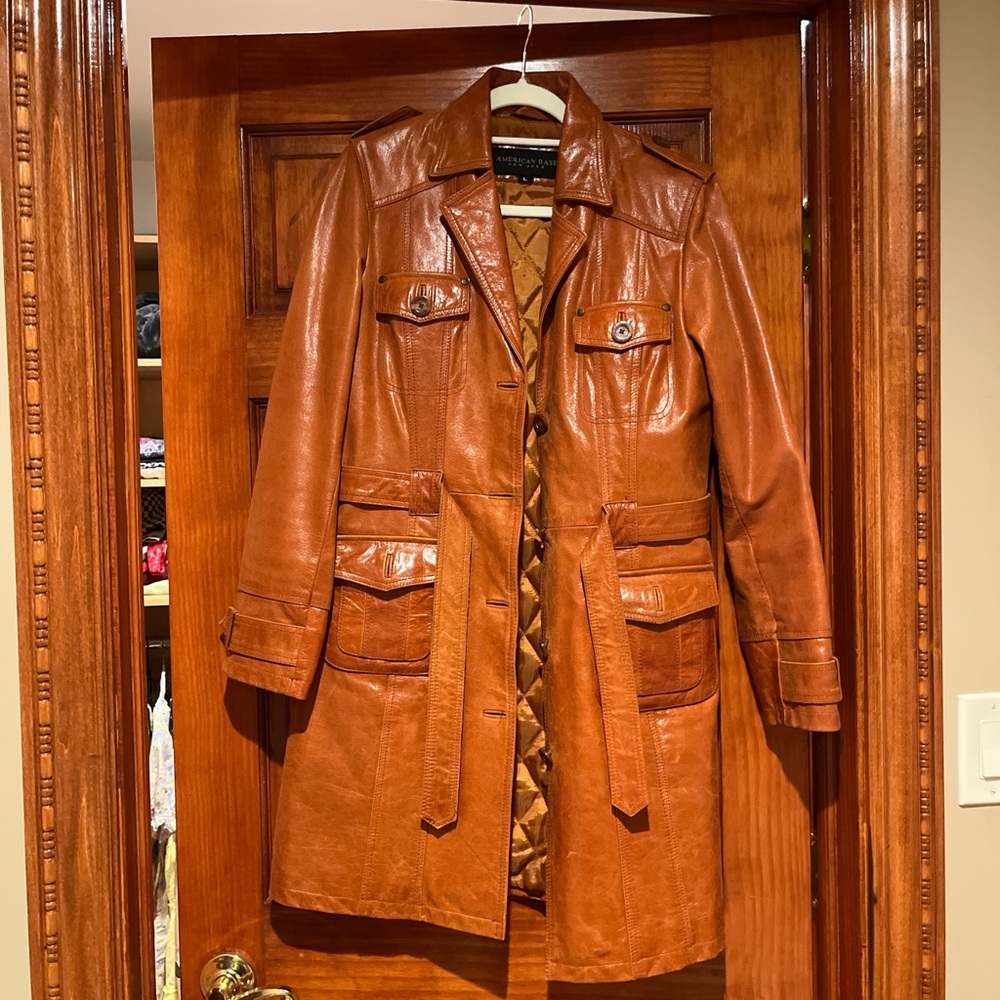 Elegant Brown Leather Jacket for Women